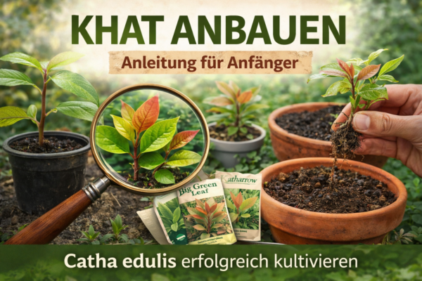 Growing khat - young Catha edulis plants, cuttings and seeds for beginners